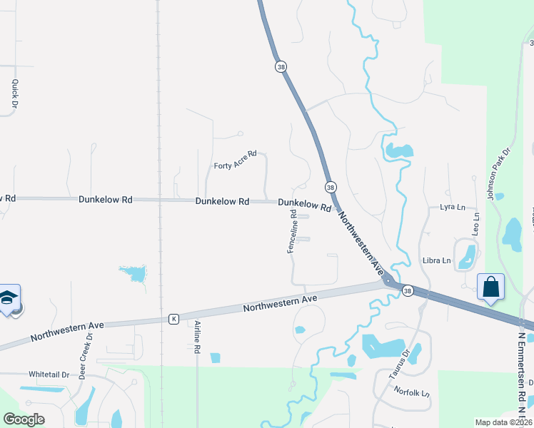 map of restaurants, bars, coffee shops, grocery stores, and more near 3320 Fenceline Rd in Racine