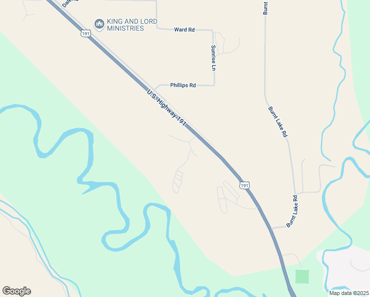 map of restaurants, bars, coffee shops, grocery stores, and more near 2 Big River Drive in Pinedale
