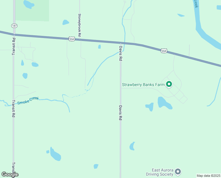 map of restaurants, bars, coffee shops, grocery stores, and more near 119 North Davis Street in Orchard Park