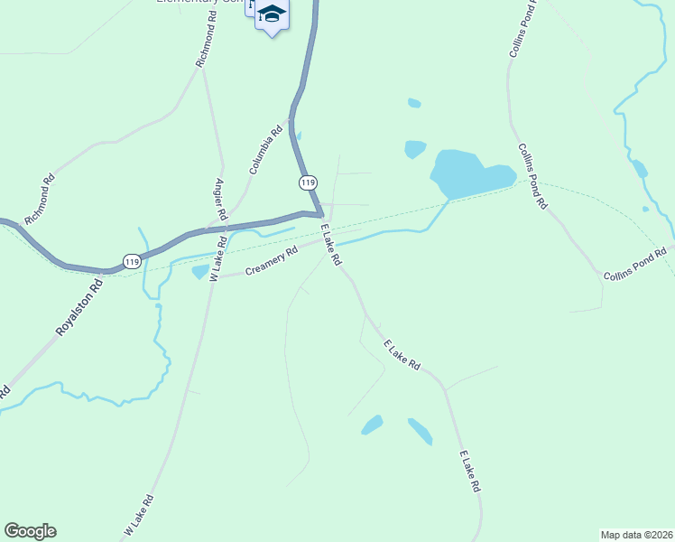 map of restaurants, bars, coffee shops, grocery stores, and more near 23 East Lake Road in Fitzwilliam