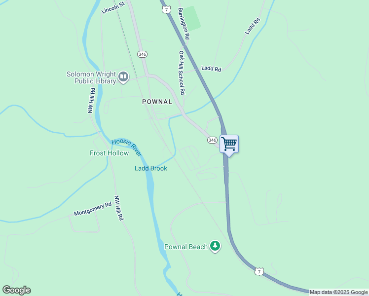 map of restaurants, bars, coffee shops, grocery stores, and more near 94 Cardinal Boulevard in Pownal