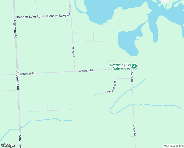 map of restaurants, bars, coffee shops, grocery stores, and more near 6300 Cohoctah Road in Fenton