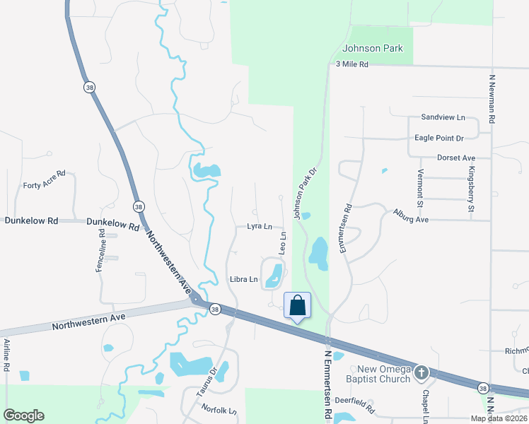 map of restaurants, bars, coffee shops, grocery stores, and more near 3524 Leo Lane in Racine