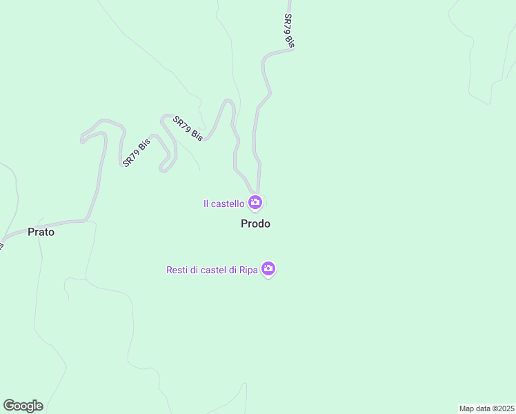 map of restaurants, bars, coffee shops, grocery stores, and more near 53 SR79 Bis in Prodo