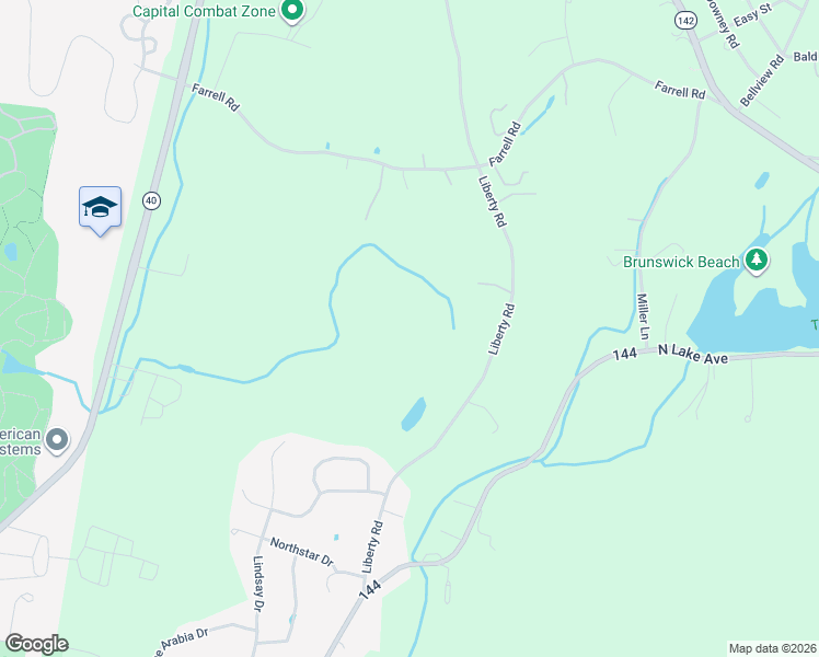 map of restaurants, bars, coffee shops, grocery stores, and more near 41 Liberty Road in Troy