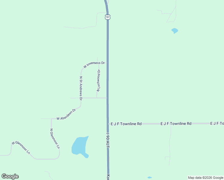 map of restaurants, bars, coffee shops, grocery stores, and more near 6240 U.S. 51 in Janesville