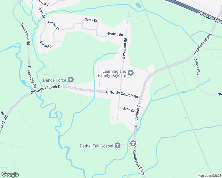 map of restaurants, bars, coffee shops, grocery stores, and more near 315 Giffords Church Road in Schenectady