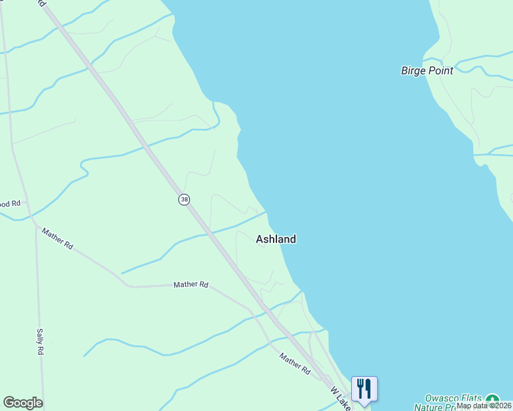 map of restaurants, bars, coffee shops, grocery stores, and more near 84 Firelane 29 in Cayuga County