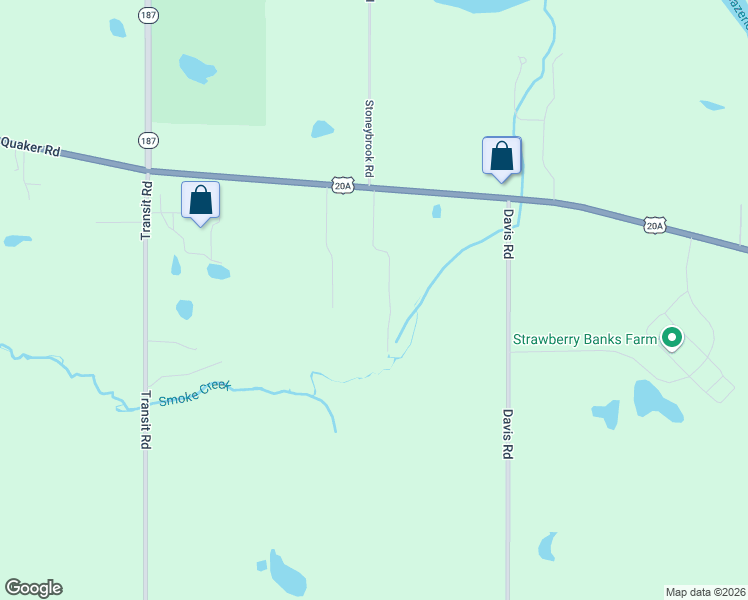 map of restaurants, bars, coffee shops, grocery stores, and more near 105 Idlewood Drive in Orchard Park