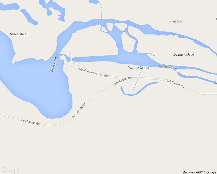 map of restaurants, bars, coffee shops, grocery stores, and more near Bell Rapids Road in Twin Falls County
