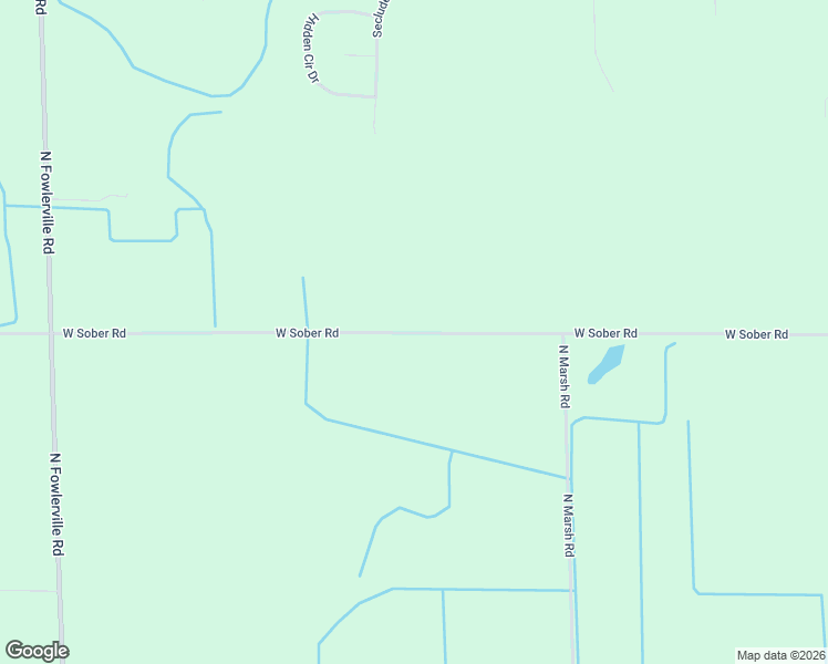 map of restaurants, bars, coffee shops, grocery stores, and more near 7792 West Sober Road in Fowlerville