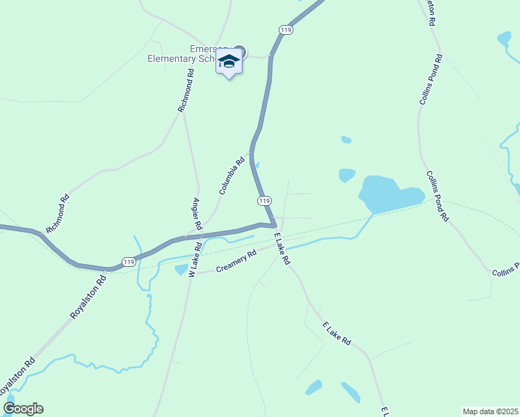 map of restaurants, bars, coffee shops, grocery stores, and more near 299 New Hampshire 119 in Fitzwilliam