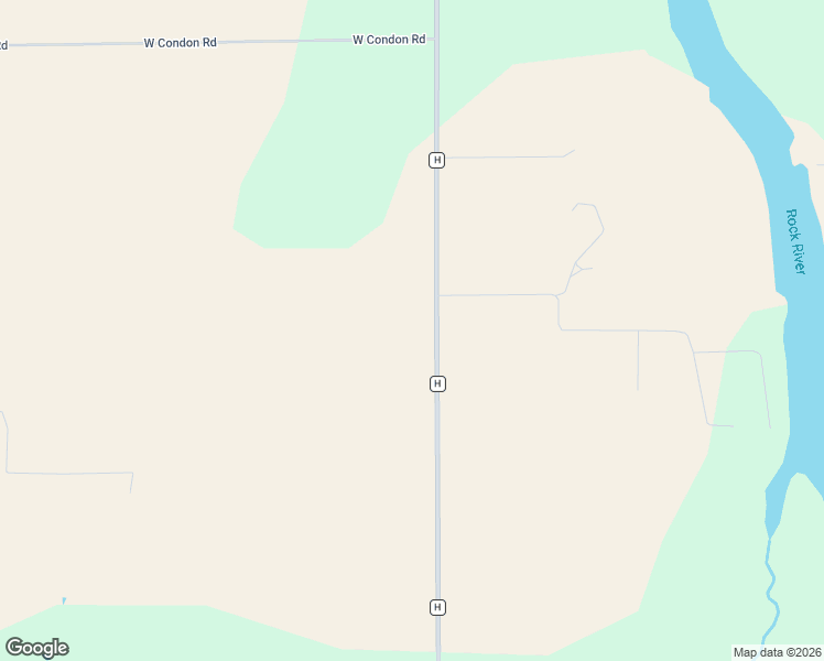 map of restaurants, bars, coffee shops, grocery stores, and more near 6511 County Road H in Janesville