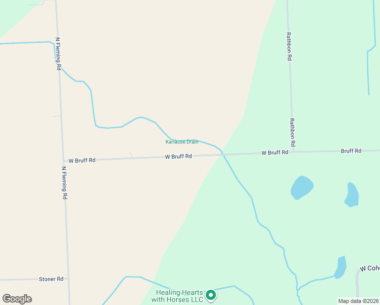 map of restaurants, bars, coffee shops, grocery stores, and more near 4294-4752 West Bruff Road in Byron