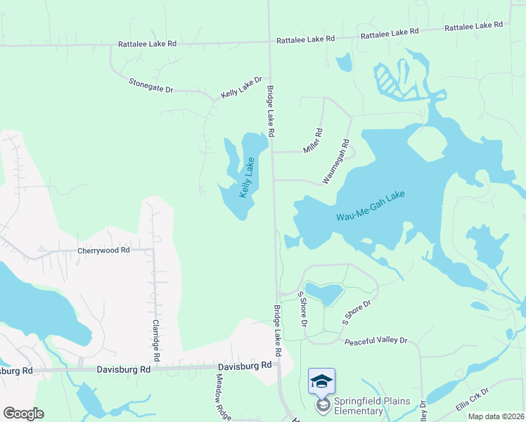 map of restaurants, bars, coffee shops, grocery stores, and more near 8861 Bridge Lake Rd in Clarkston
