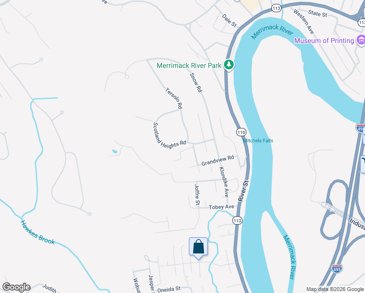 map of restaurants, bars, coffee shops, grocery stores, and more near 10 Scotland Heights Road in Haverhill