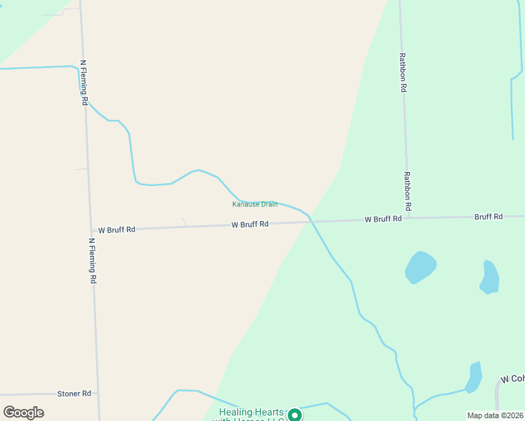 map of restaurants, bars, coffee shops, grocery stores, and more near 4294-4752 West Bruff Road in Byron