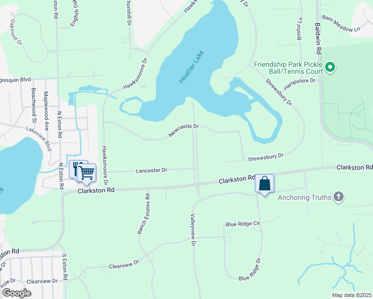 map of restaurants, bars, coffee shops, grocery stores, and more near 860 Heather Lake Dr in Clarkston