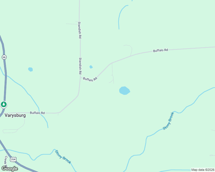 map of restaurants, bars, coffee shops, grocery stores, and more near 2780 Buffalo Road in Wyoming County