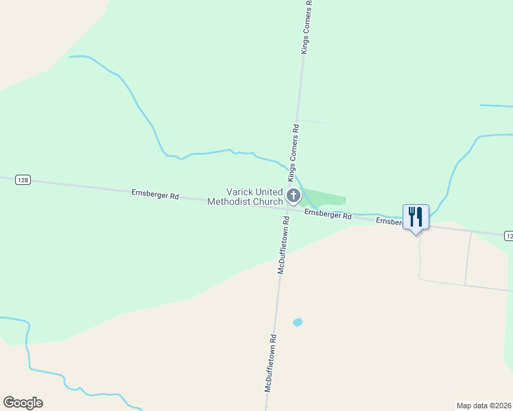 map of restaurants, bars, coffee shops, grocery stores, and more near 2512-2628 Ernsberger Rd in Romulus