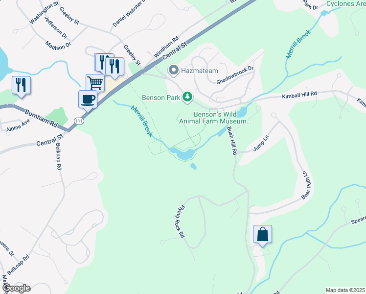 map of restaurants, bars, coffee shops, grocery stores, and more near 2 Old Nashua Road in Londonderry