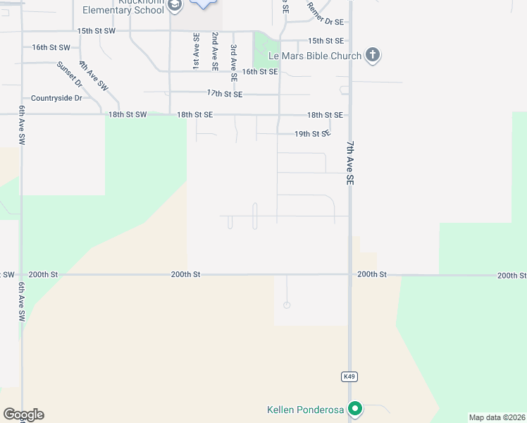 map of restaurants, bars, coffee shops, grocery stores, and more near in Le Mars