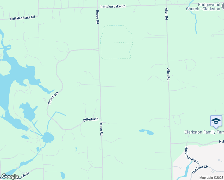 map of restaurants, bars, coffee shops, grocery stores, and more near 7433 Deerview Court in Village of Clarkston