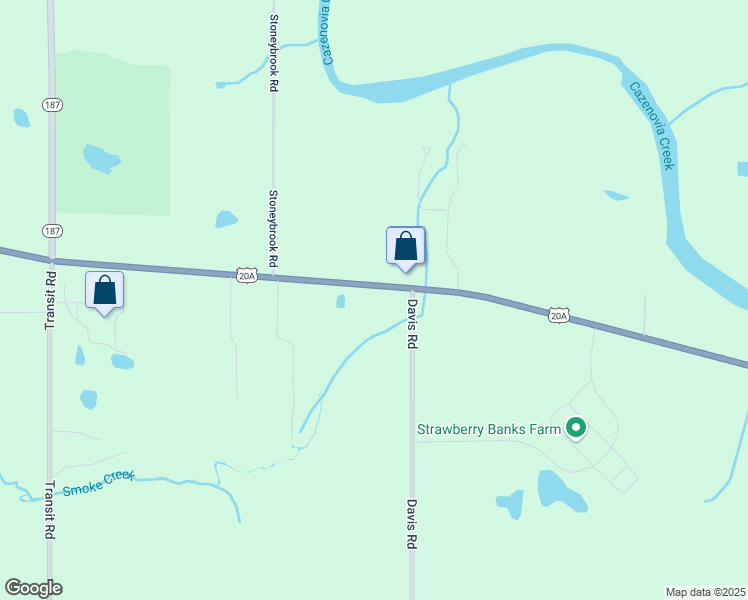 map of restaurants, bars, coffee shops, grocery stores, and more near 1362 Quaker Road in Orchard Park