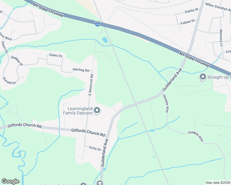 map of restaurants, bars, coffee shops, grocery stores, and more near 361 Masullo Parkway in Schenectady