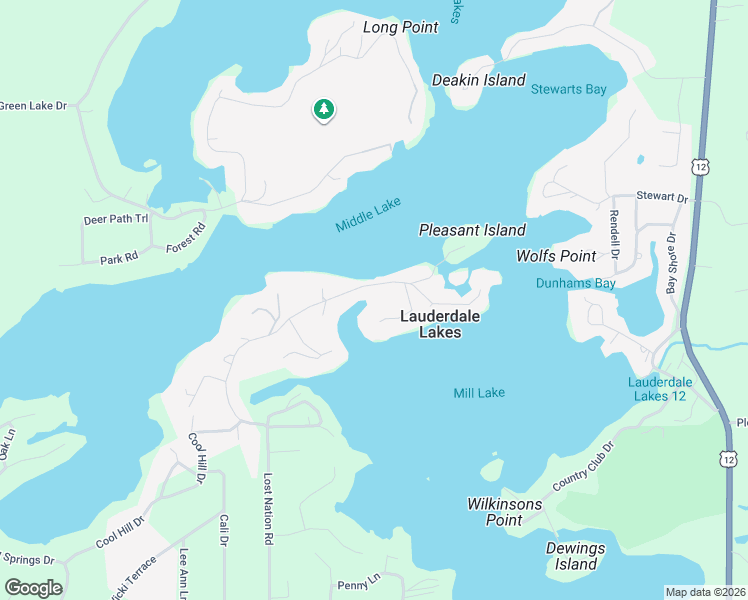 map of restaurants, bars, coffee shops, grocery stores, and more near W5421 Lost Nation Road in Elkhorn