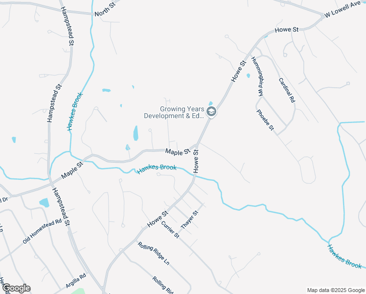 map of restaurants, bars, coffee shops, grocery stores, and more near 5 Maple Street in Methuen