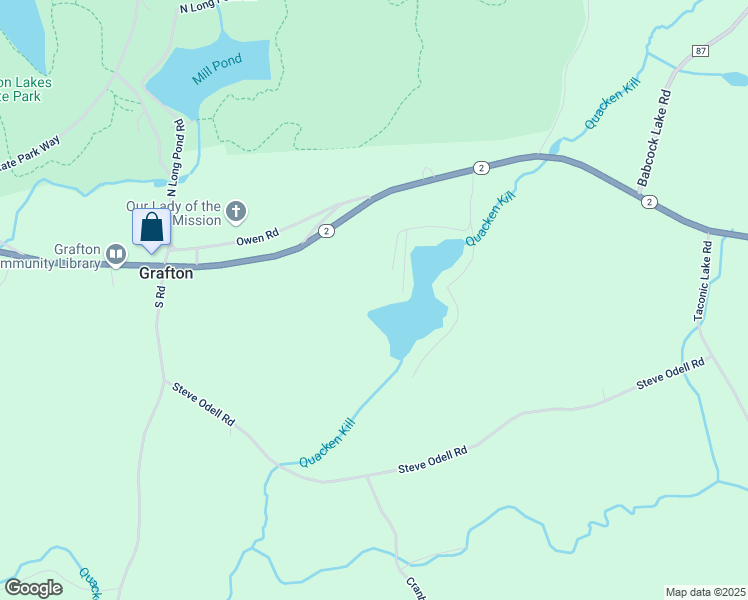 map of restaurants, bars, coffee shops, grocery stores, and more near 28 Middle Way in Cropseyville