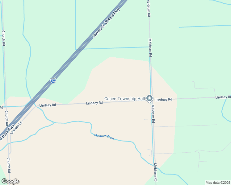 map of restaurants, bars, coffee shops, grocery stores, and more near 9028 Lindsey Road in Casco