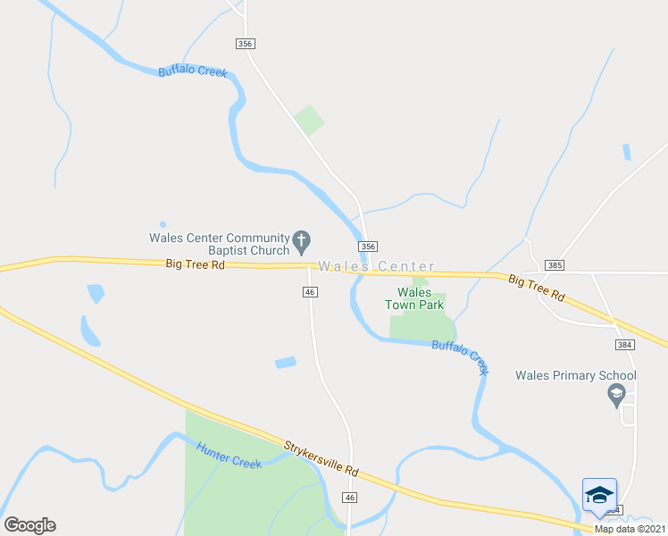 map of restaurants, bars, coffee shops, grocery stores, and more near 11963 Big Tree Road in East Aurora