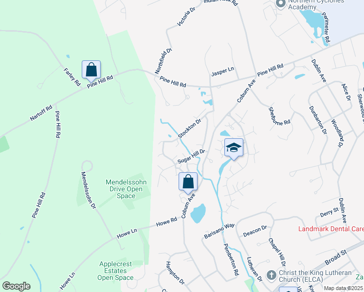 map of restaurants, bars, coffee shops, grocery stores, and more near 4 Cobbler Lane in Nashua