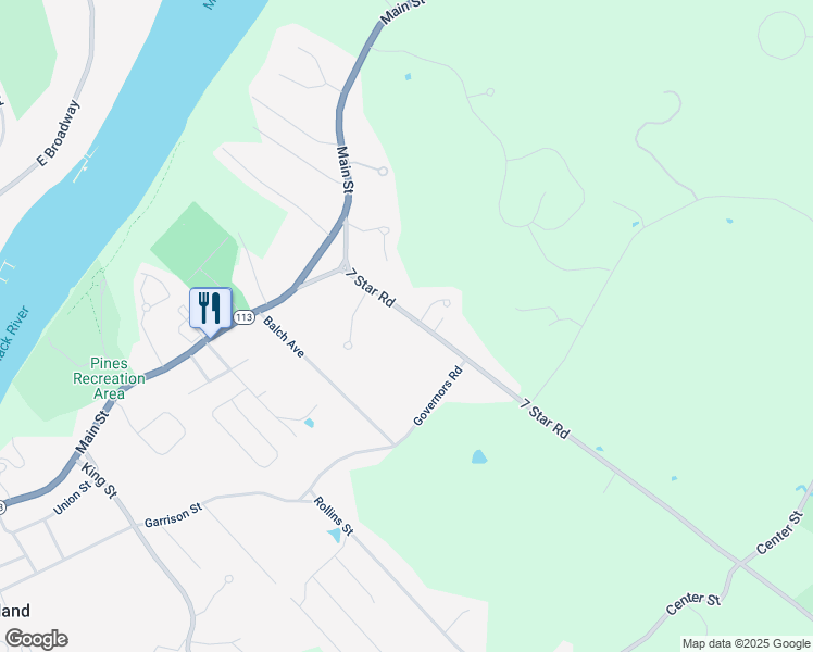 map of restaurants, bars, coffee shops, grocery stores, and more near 33R 7 Star Road in Groveland
