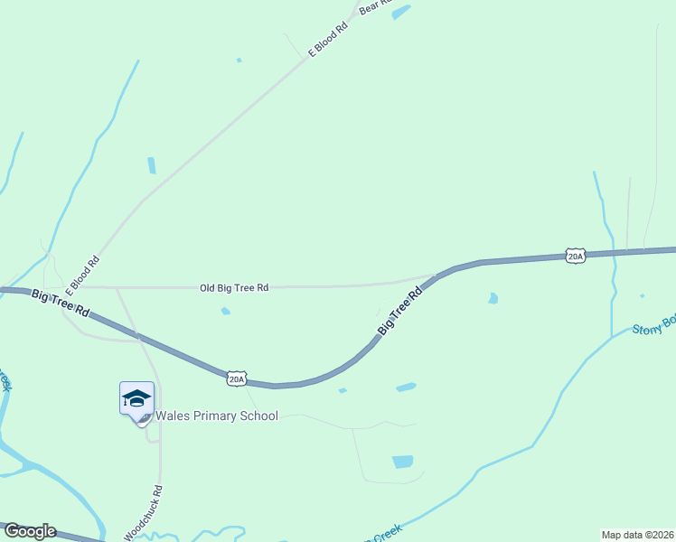 map of restaurants, bars, coffee shops, grocery stores, and more near 12862 Old Big Tree Road in East Aurora