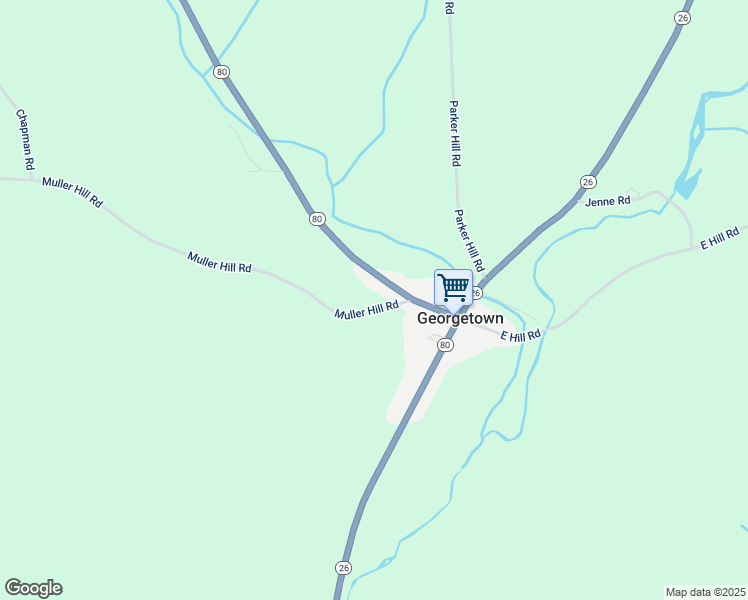 map of restaurants, bars, coffee shops, grocery stores, and more near 1075 New York 80 in Georgetown