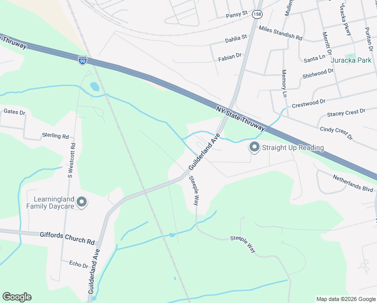 map of restaurants, bars, coffee shops, grocery stores, and more near 3349 Guilderland Avenue in Schenectady