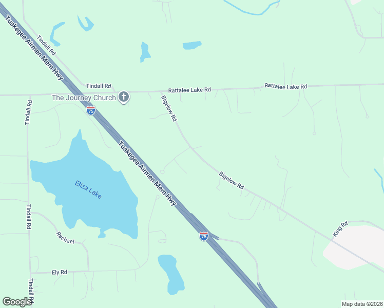 map of restaurants, bars, coffee shops, grocery stores, and more near 11280 Bigelow Road in Oakland County