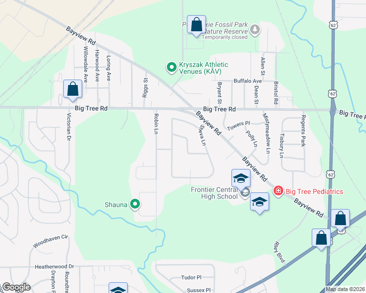 map of restaurants, bars, coffee shops, grocery stores, and more near 3907 Sharondale Dr in Hamburg