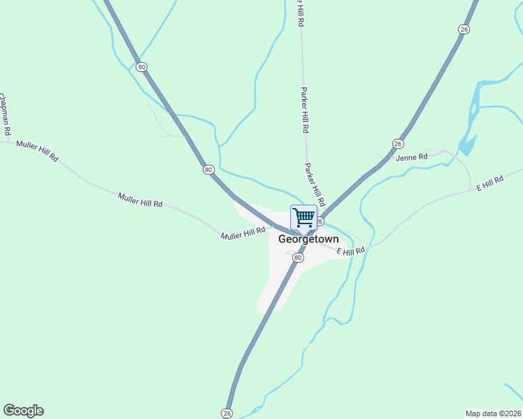 map of restaurants, bars, coffee shops, grocery stores, and more near 1034 New York 80 in Georgetown