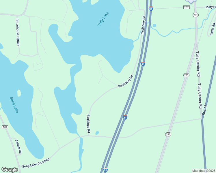 map of restaurants, bars, coffee shops, grocery stores, and more near 7505 Saulsbury Rd in Tully