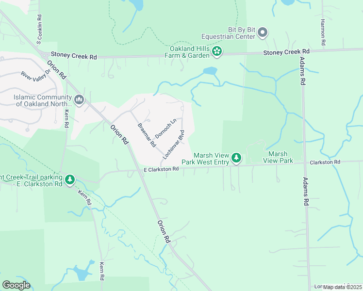 map of restaurants, bars, coffee shops, grocery stores, and more near 1893 Lochinvar Boulevard in Oakland County