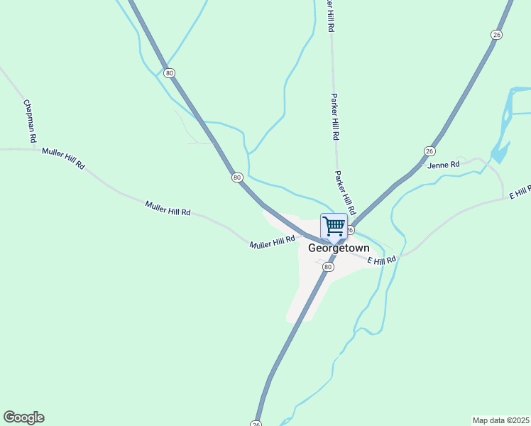 map of restaurants, bars, coffee shops, grocery stores, and more near 1075 New York 80 in Georgetown