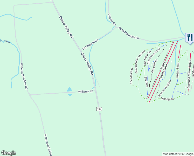 map of restaurants, bars, coffee shops, grocery stores, and more near 7505 Otisco Valley Road in Preble