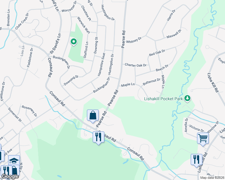 map of restaurants, bars, coffee shops, grocery stores, and more near 4364 Buckingham Drive in Schenectady