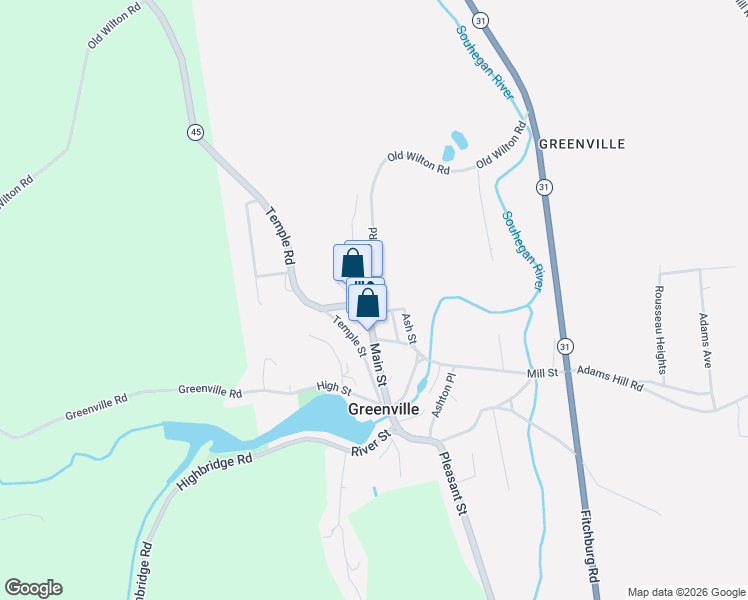 map of restaurants, bars, coffee shops, grocery stores, and more near 1 Old Wilton Road in Greenville