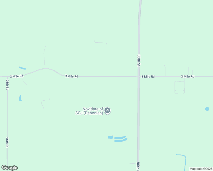 map of restaurants, bars, coffee shops, grocery stores, and more near 8319 3 Mile Road in Racine County