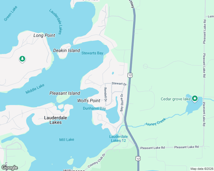 map of restaurants, bars, coffee shops, grocery stores, and more near 7694 Rendell Drive in Elkhorn